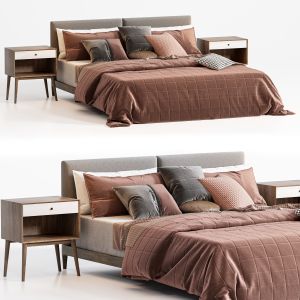King Modern Bed Russia_crimson Color