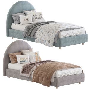 Set 185 Bed with a soft headboard 14