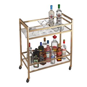 Mini Bar Beverage Table