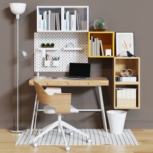 Workplace Set With Decor Ikea. Sk_3