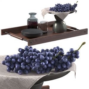 Decor Set With Grape