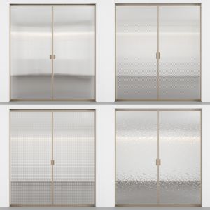 Embossed Glass Sliding Doors | Kit