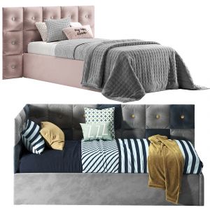 Corner Bed With Pillow Panels