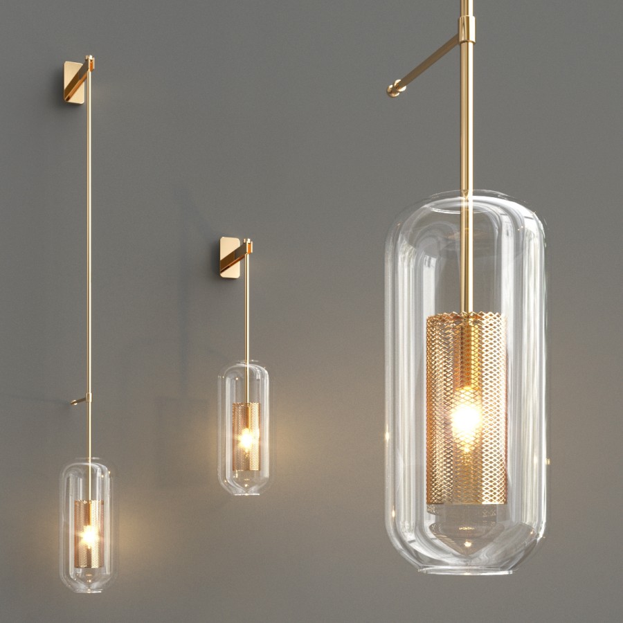 Vadim Wall Lamp - 3D Model for VRay