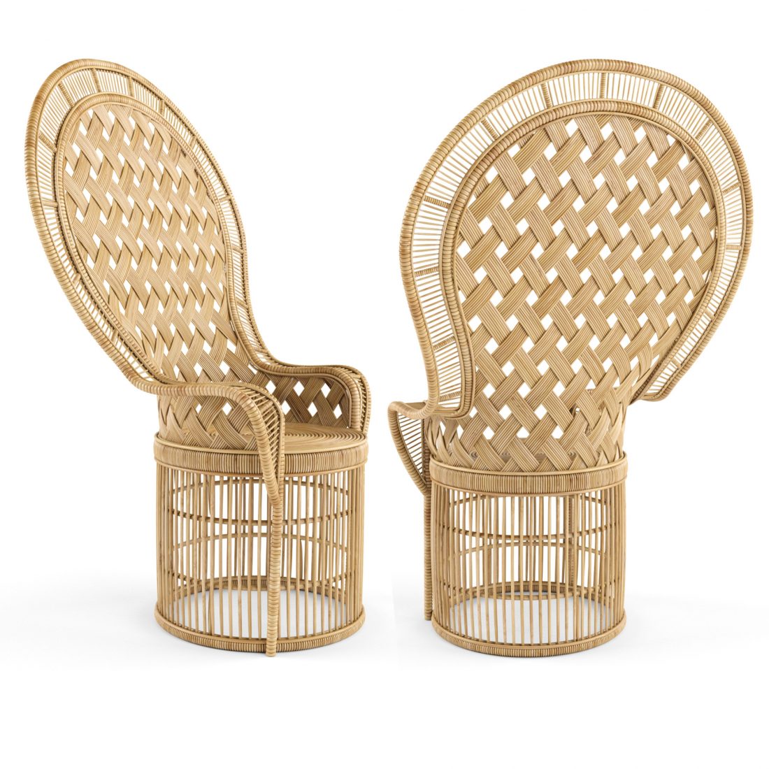 Net Heirloom Rattan Peacock Chair - 3D Model for VRay