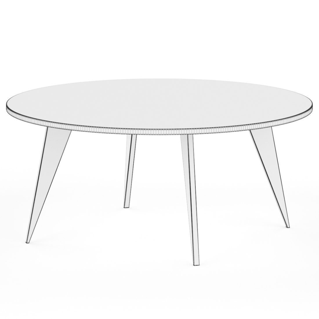 Copeland Furniture Essentials Round Coffee Table - 3D Model for VRay ...