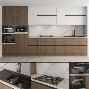 Kitchen Modern - White And Wood 62