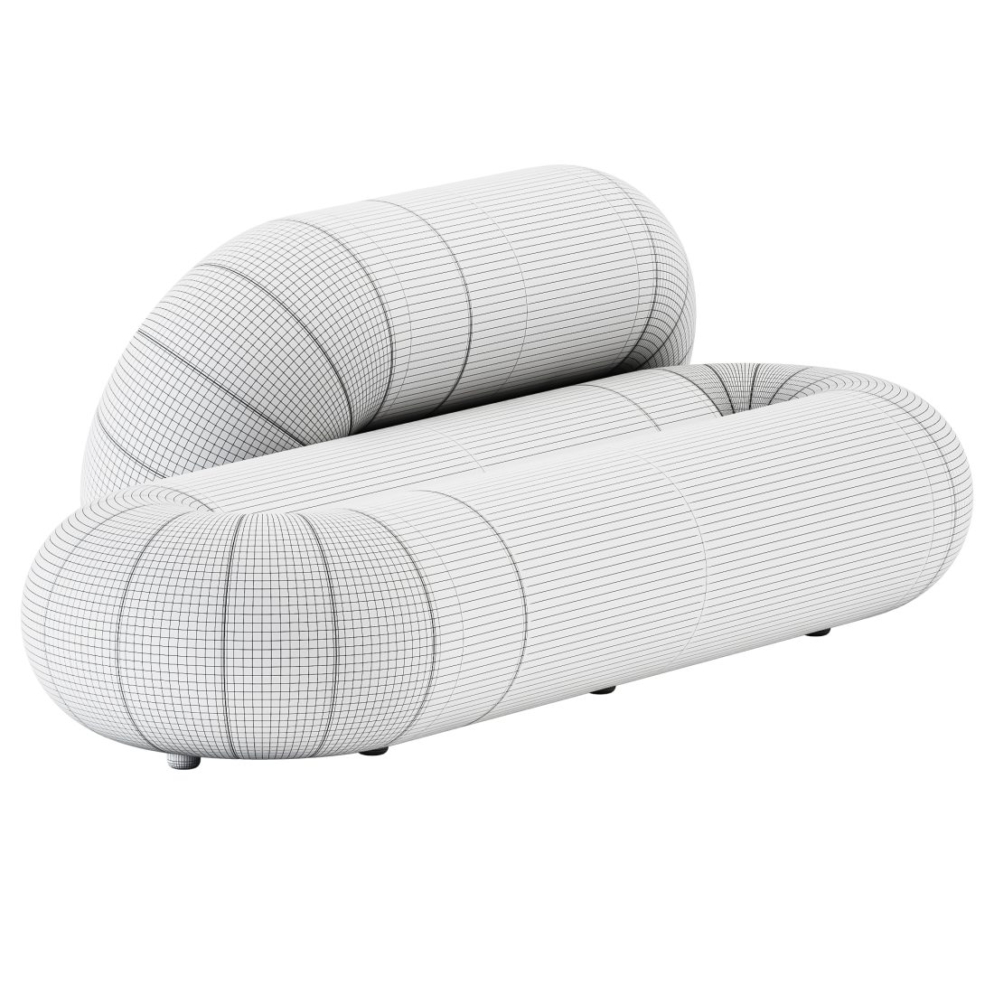 Loop Sofa 3 Seater By Sancal 3D Model for Corona | CGMood