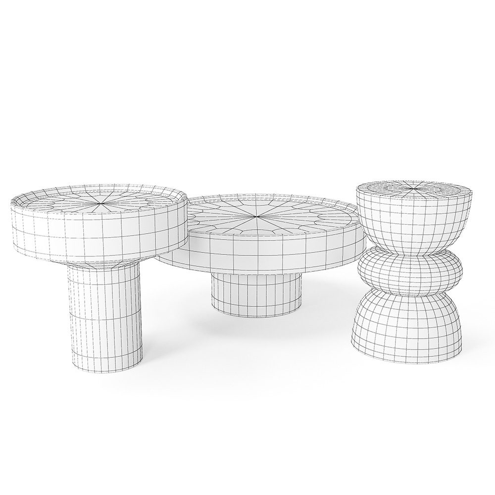 Benno Side Tables 3D Model for VRay, Corona | CGMood