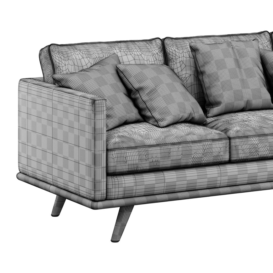 Nolita Sofa By Poly&bark 3D Model for VRay