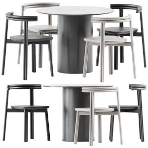 Dial Dining Table And Twill Chair By Designbythem