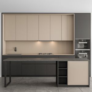 Kitchen Modern 73 - Black And Cream