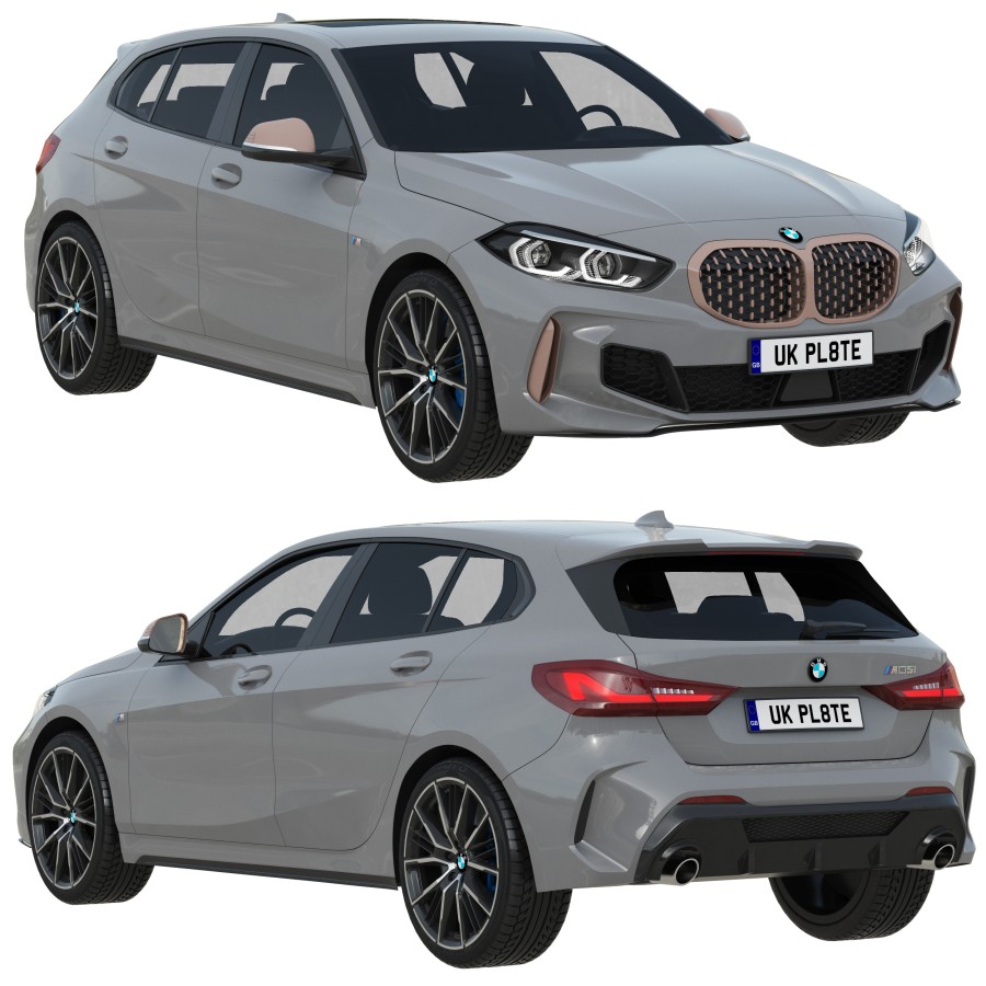 BMW M135i 2022 3D Model for VRay | CGMood