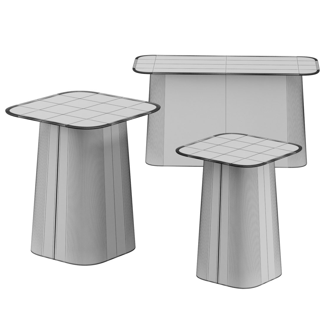 Wooden Side Tables By Vitra 3D Model for VRay | CGMood