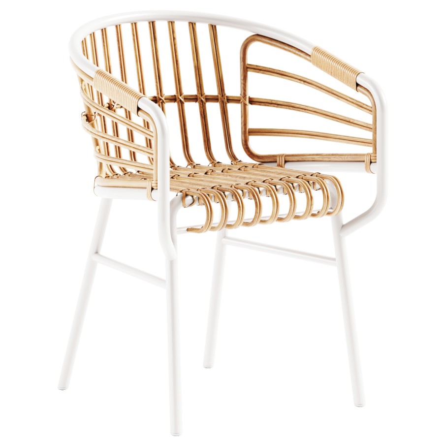 Raphia Rattan Chair By Casamania & Horm - 3D Model for Corona