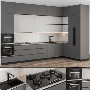 Kitchen Modern - Gray And White Cabinets 79