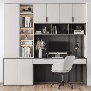 Home Office White Table - Office Furniture 260