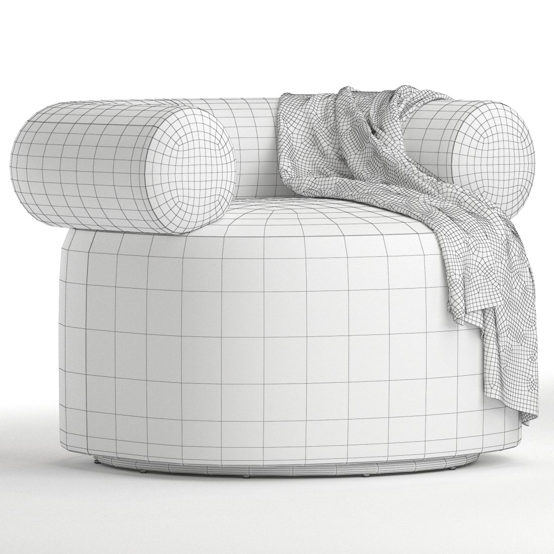 Chiril Chair - 3D Model for VRay, Corona