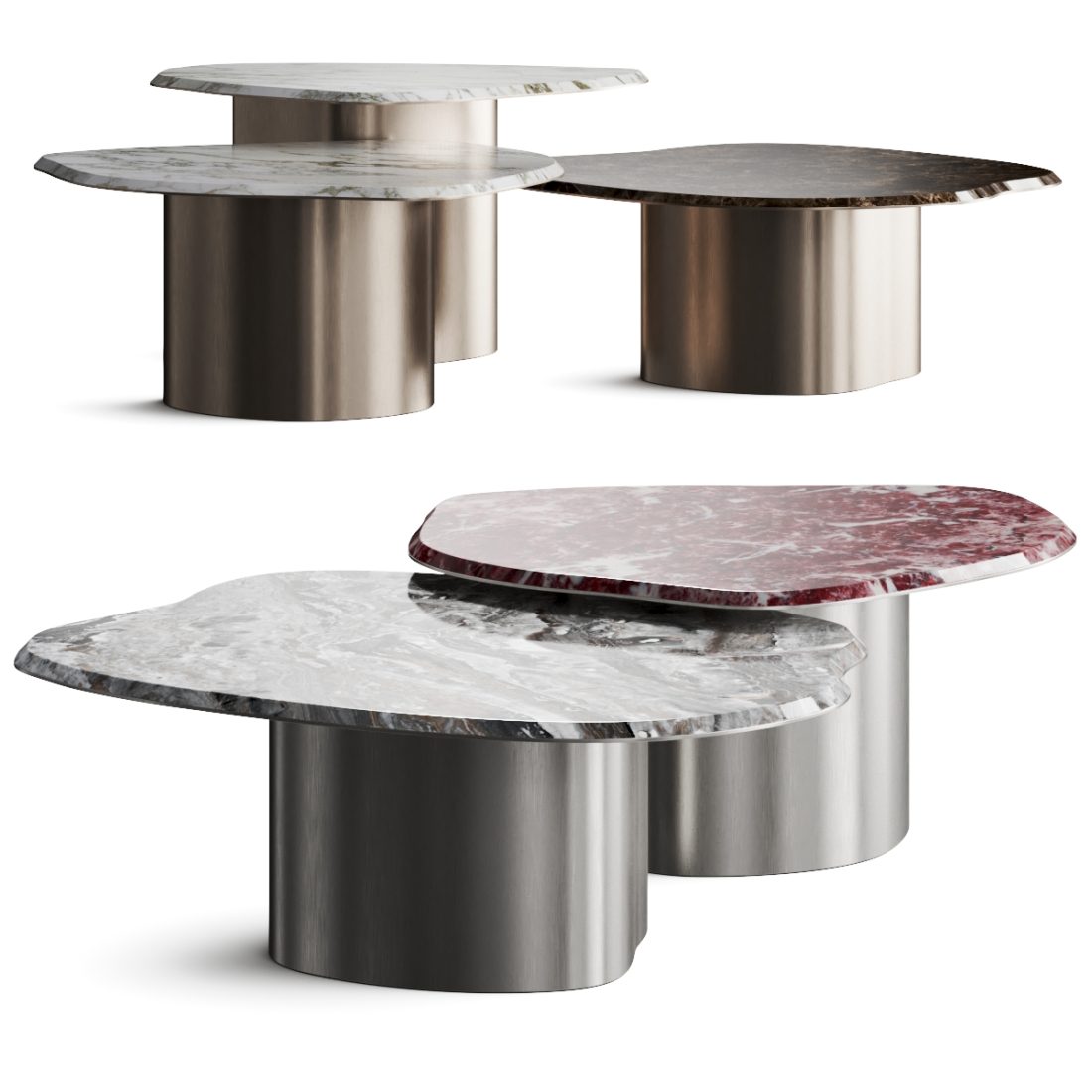 Secolo Fragment Coffee Tables 3D Model for VRay, Corona | CGMood