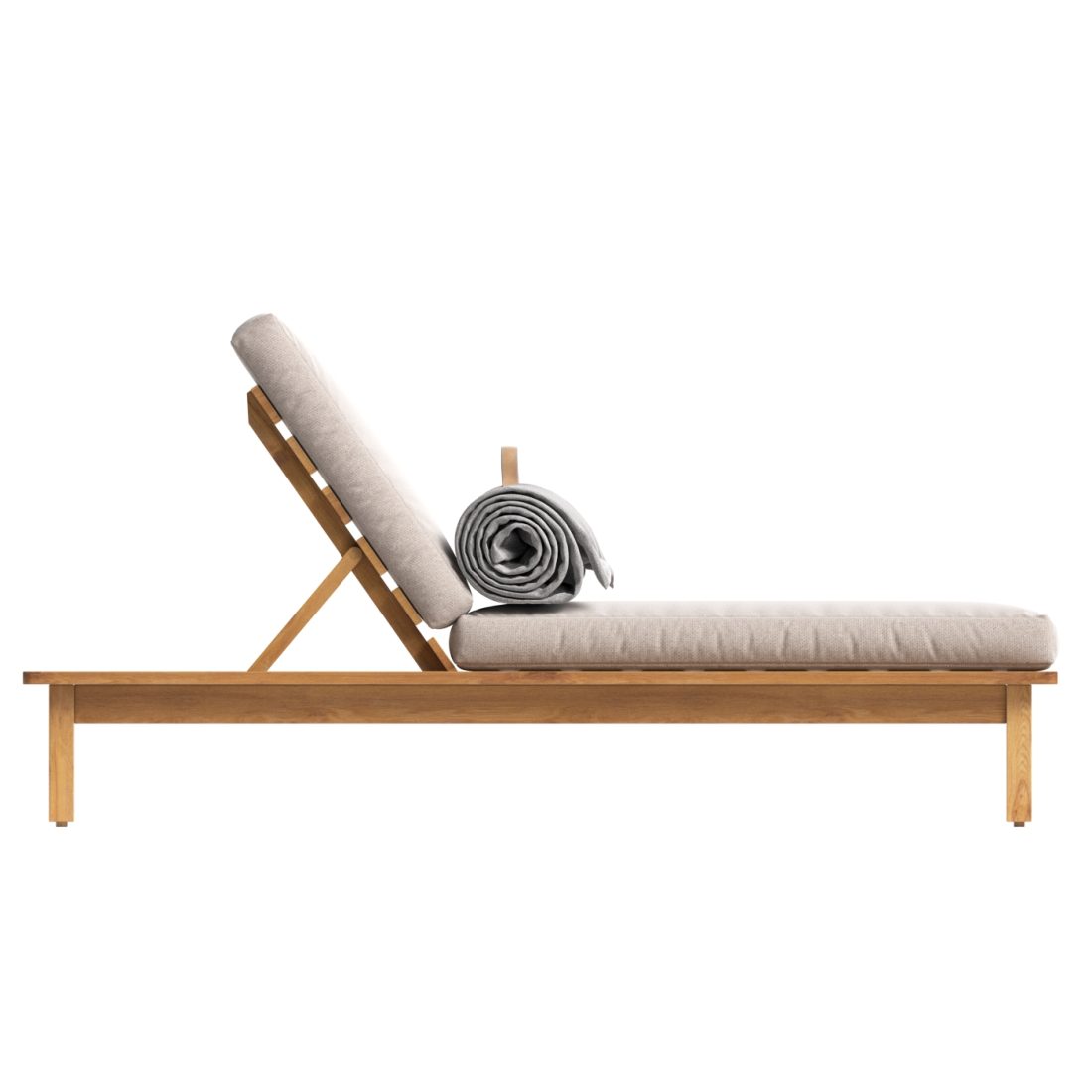 The Riviera Sun Lounger - 3D Model for Corona, VRay