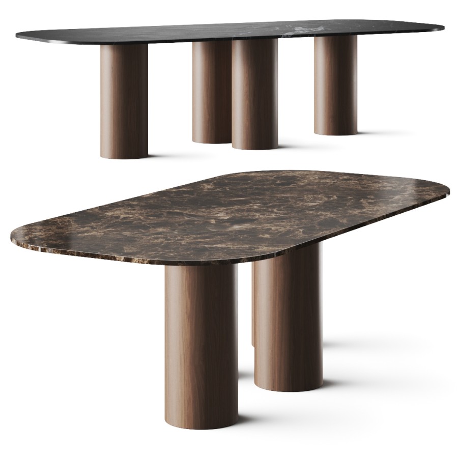 Casamania & Horm Marina Dining Table 3D Model for VRay, Corona | CGMood