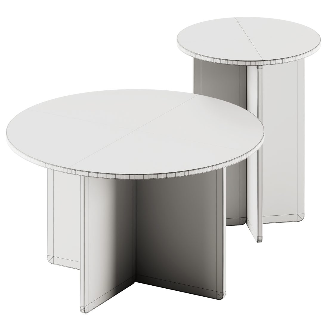 Iris Glass Coffee And Side Tables By Pastill 3D Model for Corona | CGMood