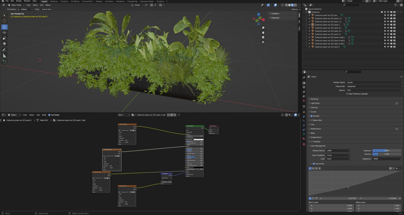 Collection Plant Vol 325 - Blender Model 3D Model | CGMood