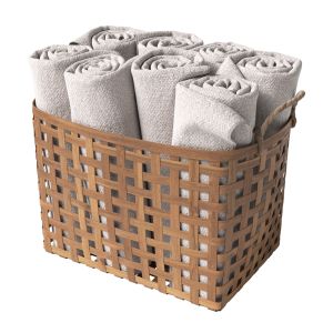 Basket With Towels