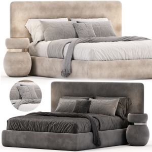 Anneli Taupe Upholstered Bed