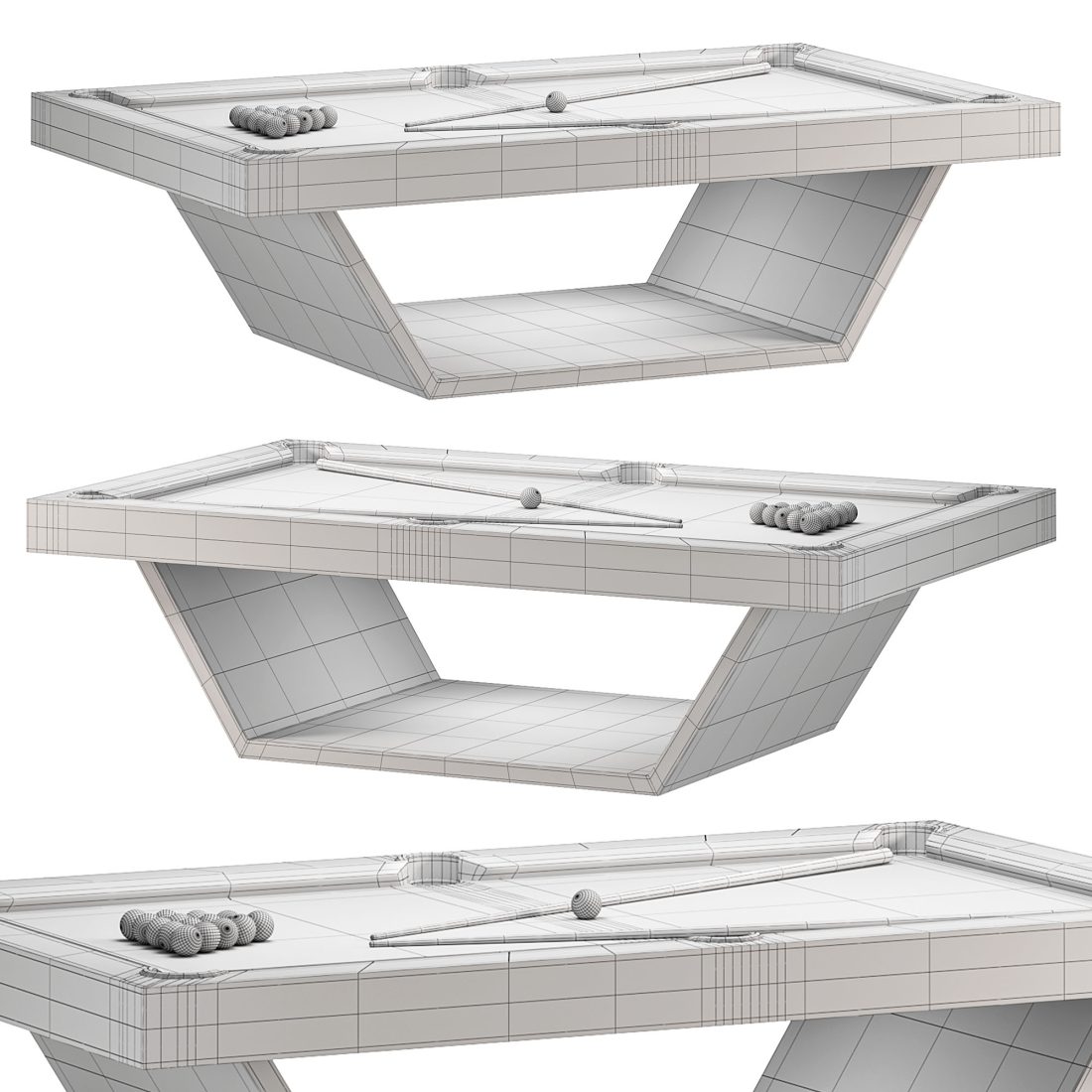 Mesa Pool Billiard Table 3D Model for Corona | CGMood