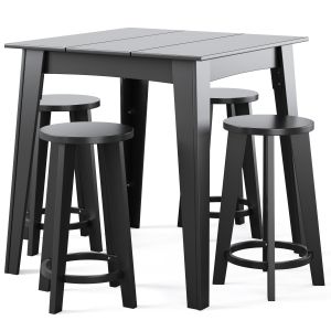 Alfresco Counter Table Square And Norm Stool