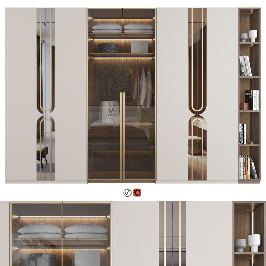 Furniture Composition 130 3D Model for VRay, Corona | CGMood