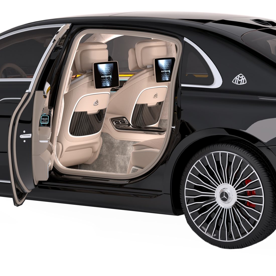 Real Maybach Mercedes Benz S Class Maybach 3D Model for Corona | CGMood
