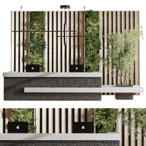 Reception Desk - Office Furniture - Vertical Wall