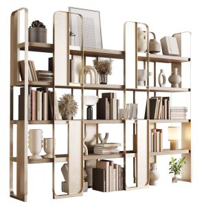 Giselle Cabinets - Golden Metal Shelves Decorative