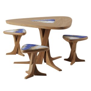 Alice Dining Table And Stool