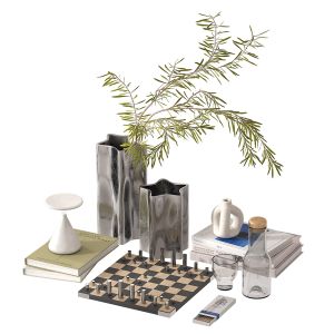 Modern decorative set with Chess by CB2