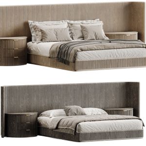 Byron Extended Panel Rh Bed With Closet Nightstand
