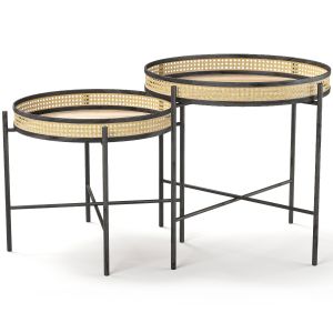 Rattan Wooden Table