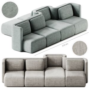 Gala Modular Fabric Sofa 4 By Saba Italia