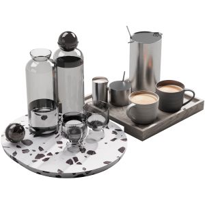 128 Eat And Drinks Decor Set Coffee And Water Kit