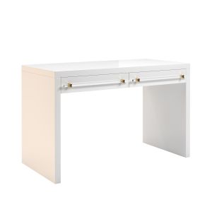 Kathy Kuo Home Handle 2 Drawer Desk
