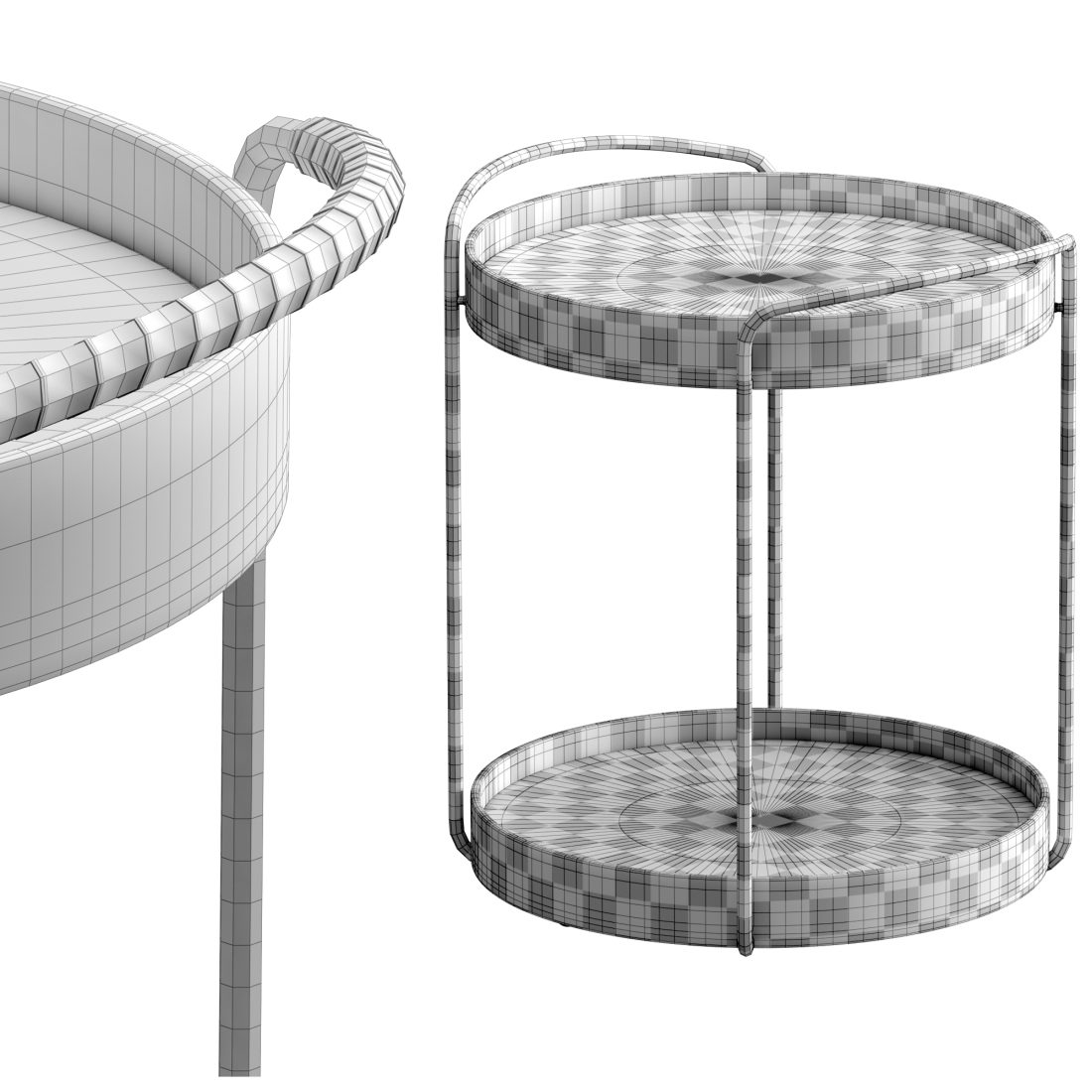 Trayo Side Table With 3 Options 3D Model for VRay, Corona | CGMood