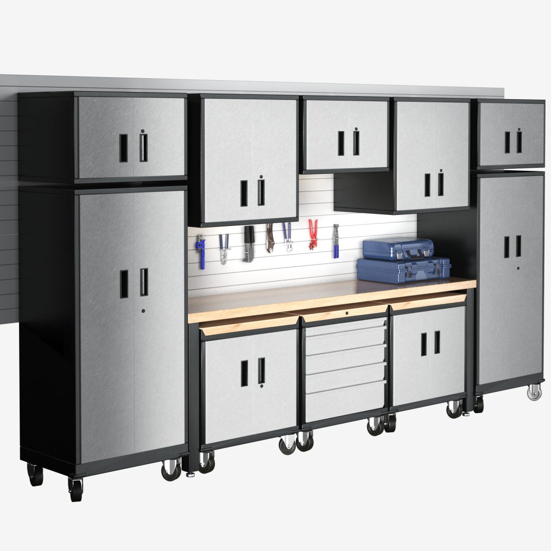 Modular Tool Storage Cabinet 3D Model for VRay, Corona | CGMood