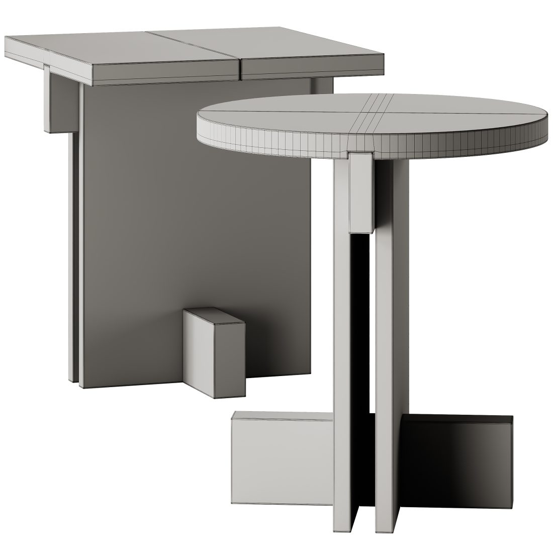 Kendo Mobiliario Rak Side Tables 3D Model for Corona | CGMood