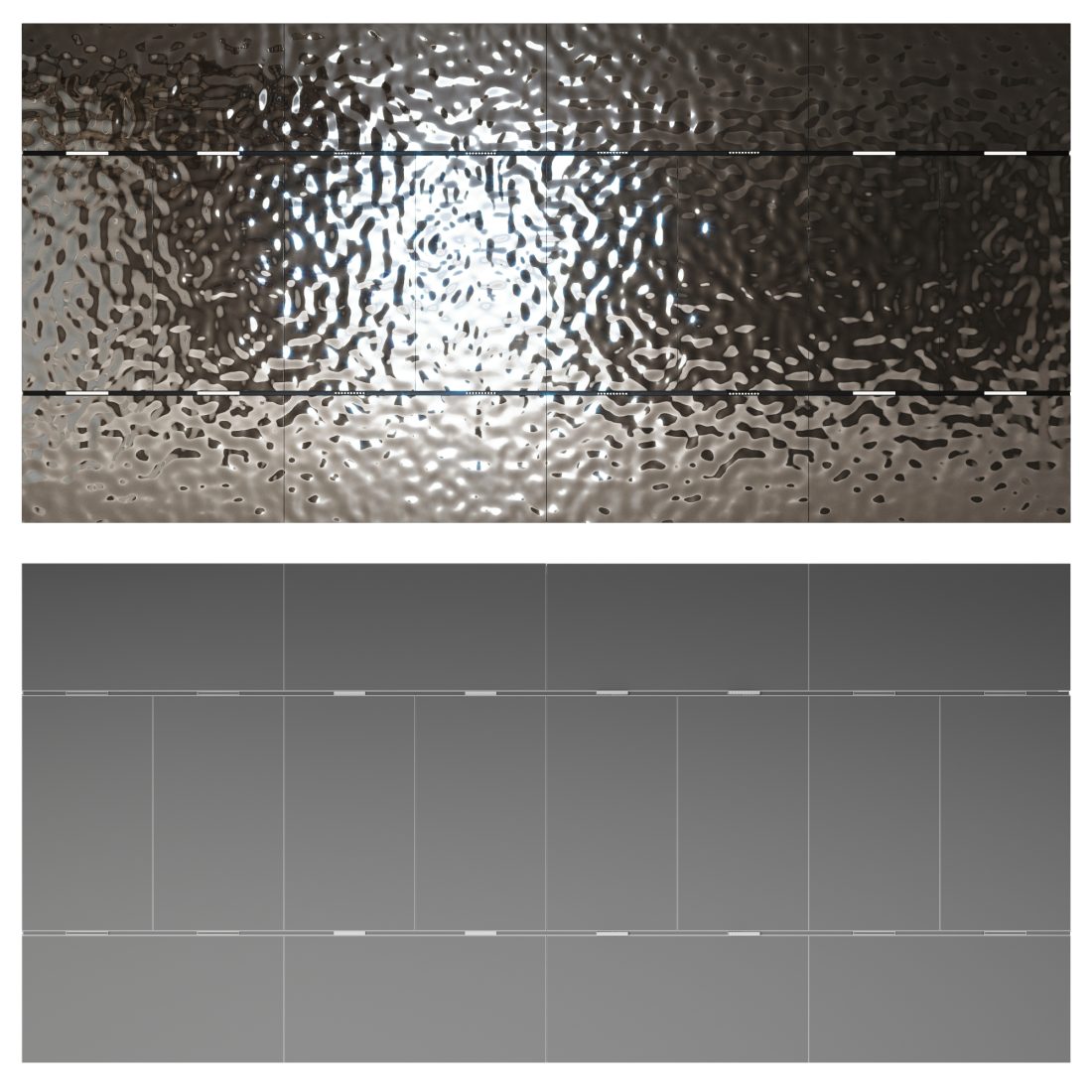 Ceiling №9 - 3D Model for VRay, Corona