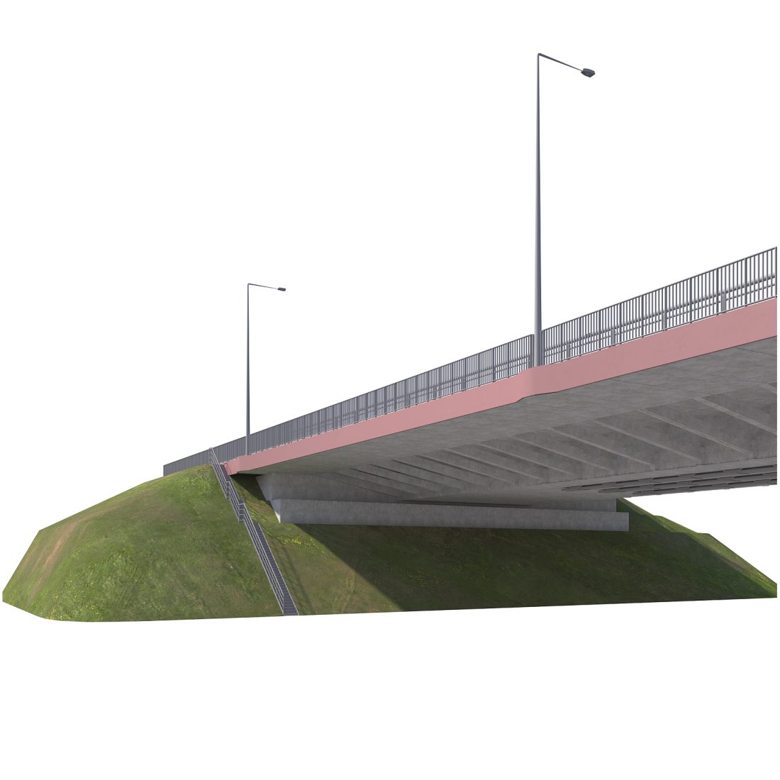 Bridge Span Suspension Structure Construction Kit - 3D Model for VRay ...