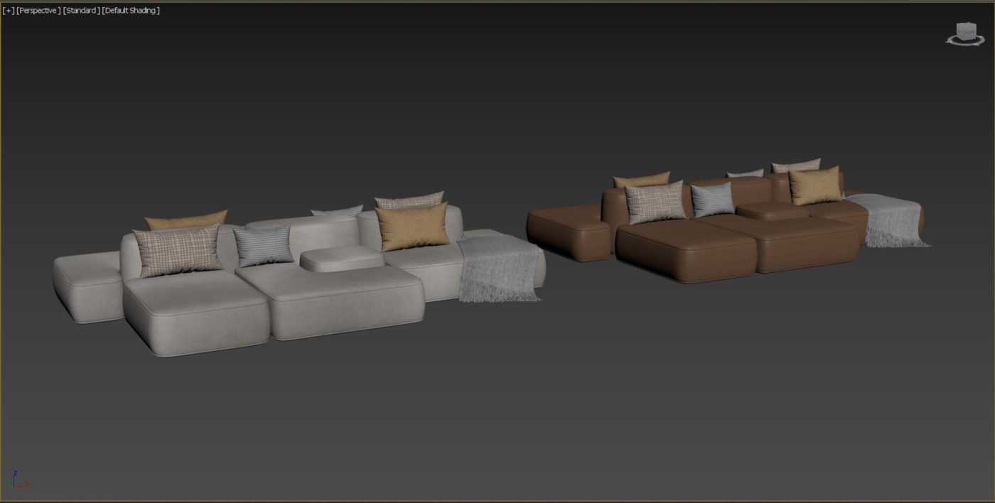 Cloud Sofa - 3D Model for Corona