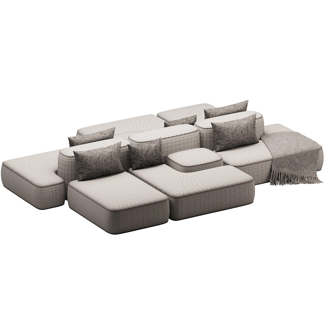 Cloud Sofa - 3D Model for Corona