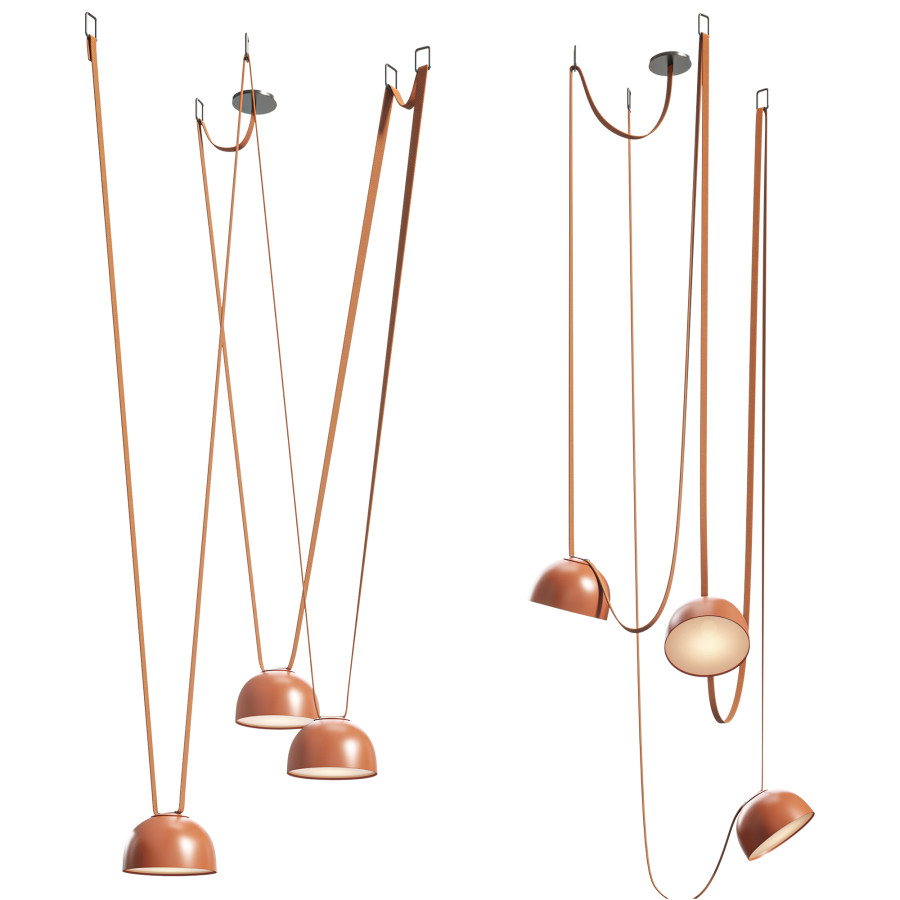 Vibia Plusminus Pendant Lamp - 3D Model for VRay, Corona